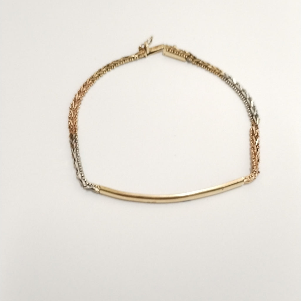 ESCLAVA ORO COMBINADO 14 K 6,70 GRMS (SEMINUEVO)