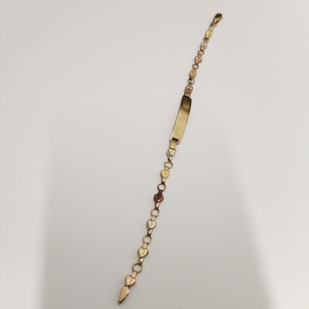 PULSERA ORO COMBINADO 14 K 3.5 GRMS (SEMINUEVO)
