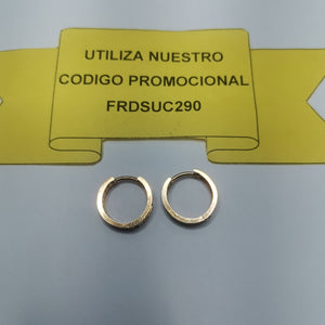 ARETES PAR ORO 14 K 2.8 GRMS (SEMINUEVO)
