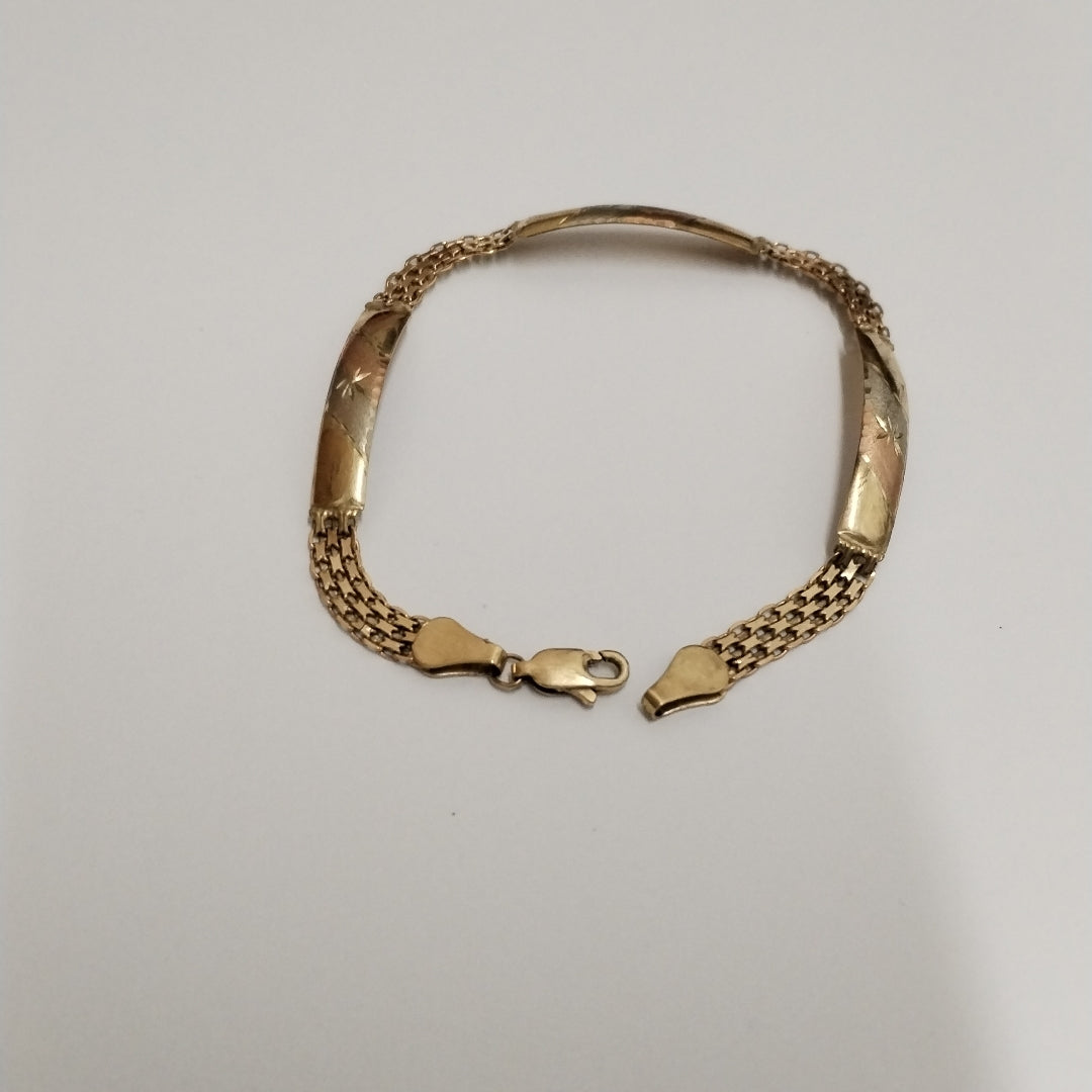 PULSERA ORO, ORO COMBINADO 10 K 4.2 GRMS (SEMINUEVO)