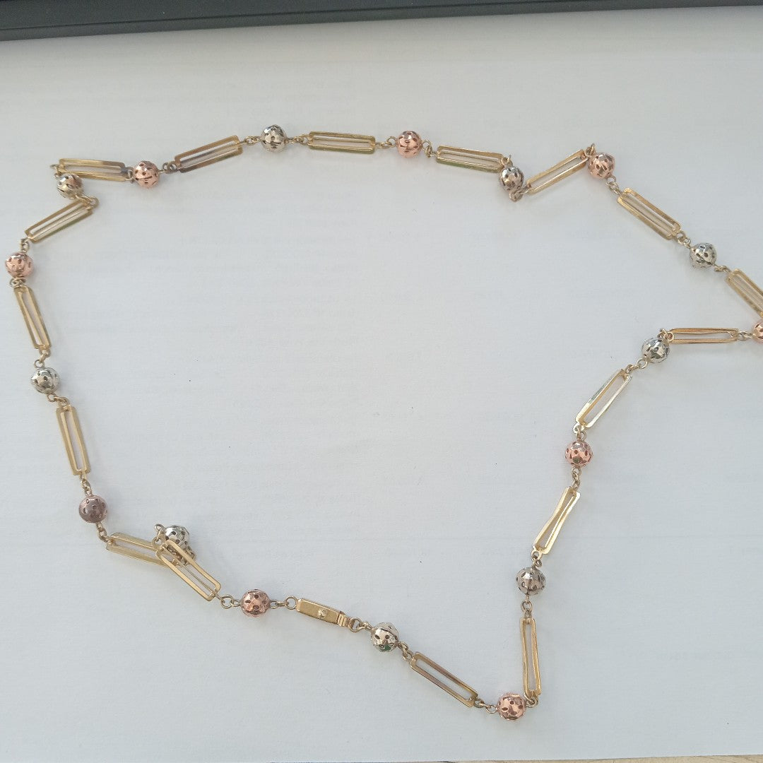 CADENA ORO COMBINADO 10 K 15.8 GRMS (SEMINUEVO)