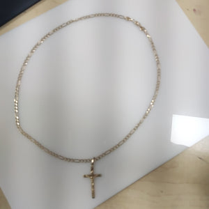 CADENA, CRUCIFIJO ORO 10 K 9.1 GRMS (SEMINUEVO)
