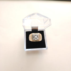 ANILLO ORO, RODIADO 14 K 6 GRMS (SEMINUEVO)