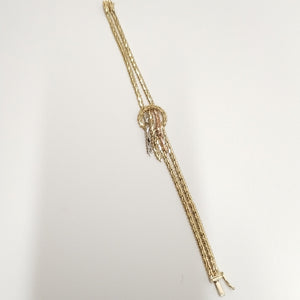 PULSERA ORO COMBINADO 14 K 14.9 GRMS (SEMINUEVO)