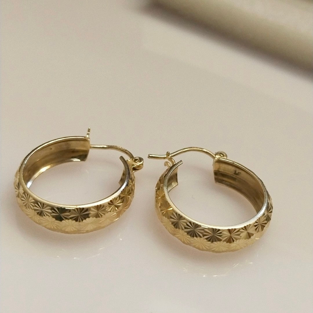 ARRACADAS PAR ORO 10 K 2.4 GRMS (SEMINUEVO)