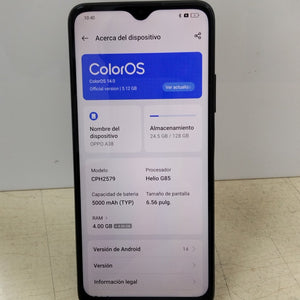 CELULAR OPPO A38 CPH2579 (2023) 128 GB 4 GB RAM (SEMINUEVO)