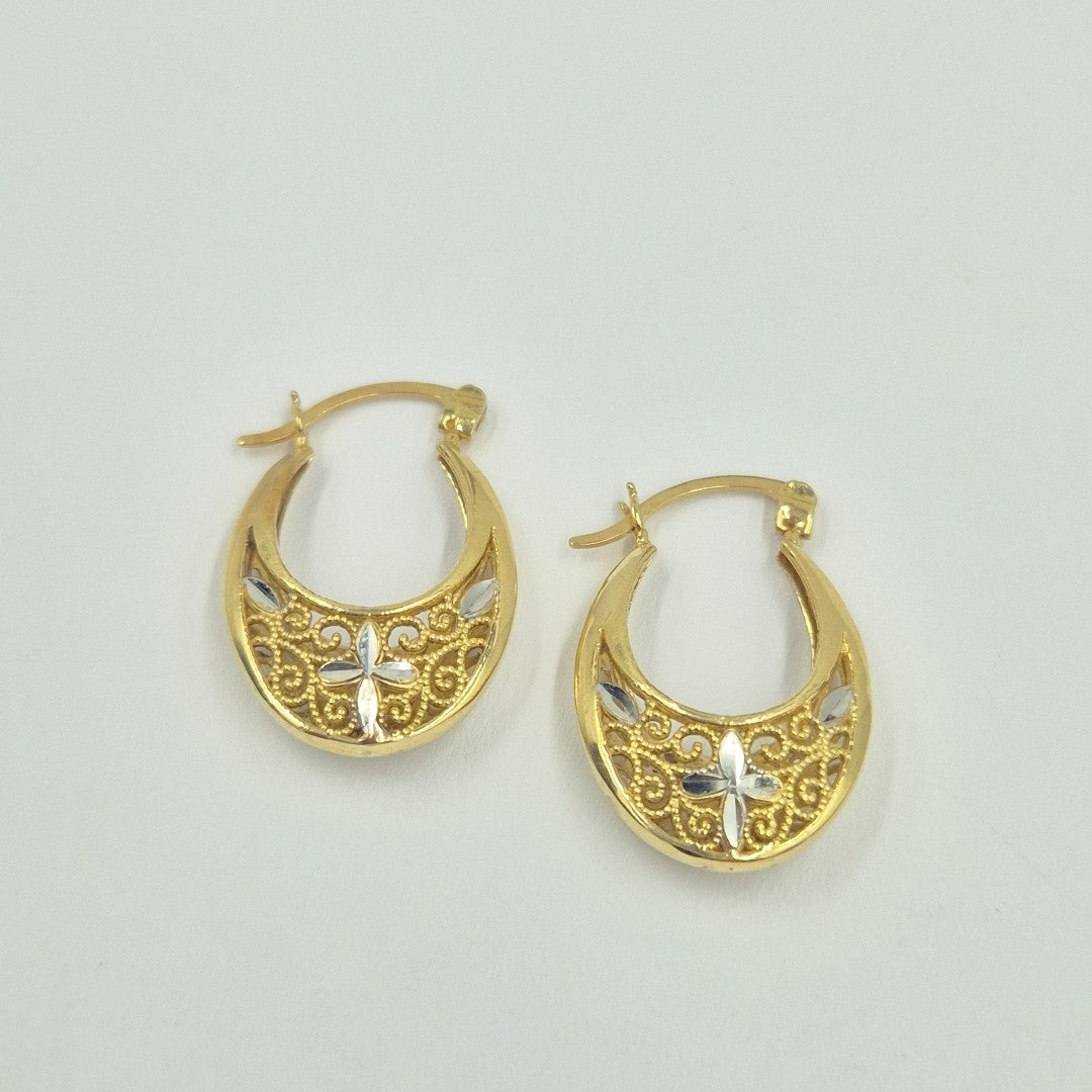 ARRACADAS PAR ORO 14 K 3 GRMS (SEMINUEVO)