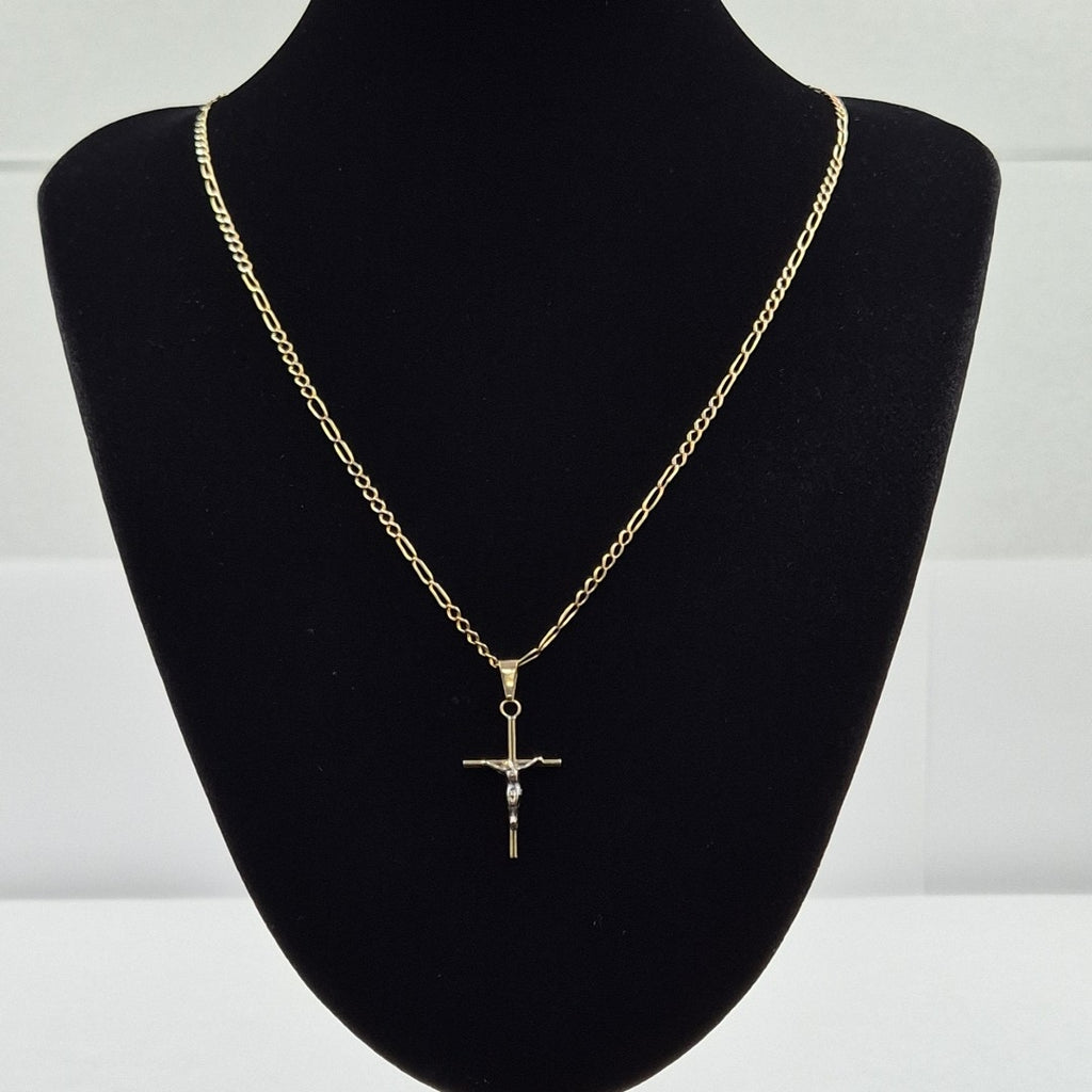 CADENA,CRUCIFIJO ORO 14 K 4,80 GRMS (SEMINUEVO)