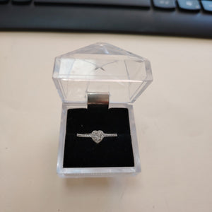 SOLITARIO ORO BLANCO 14 K 1.1 GRMS (SEMINUEVO)