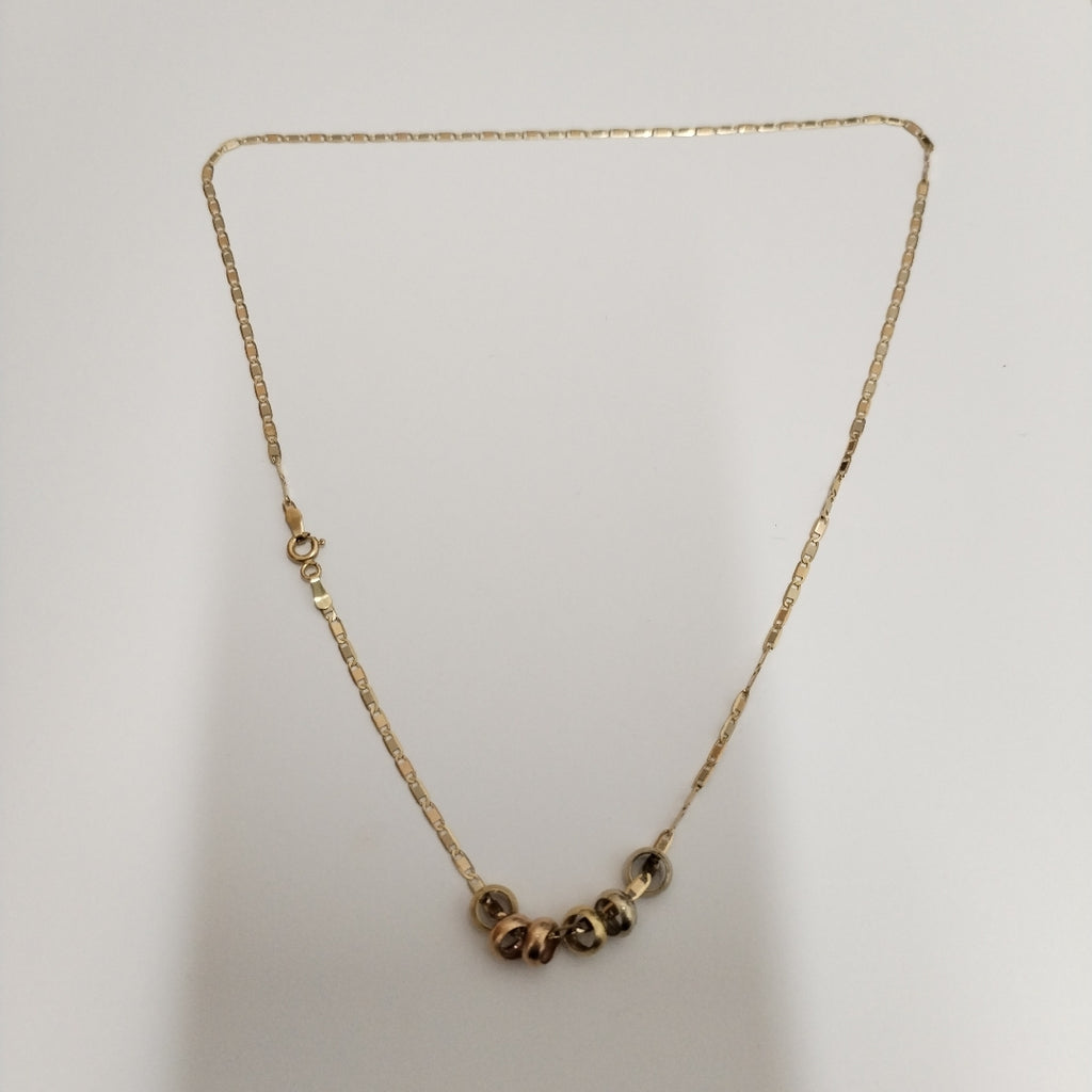 CADENA ORO, ORO COMBINADO 14 K 4.1 GRMS (SEMINUEVO)