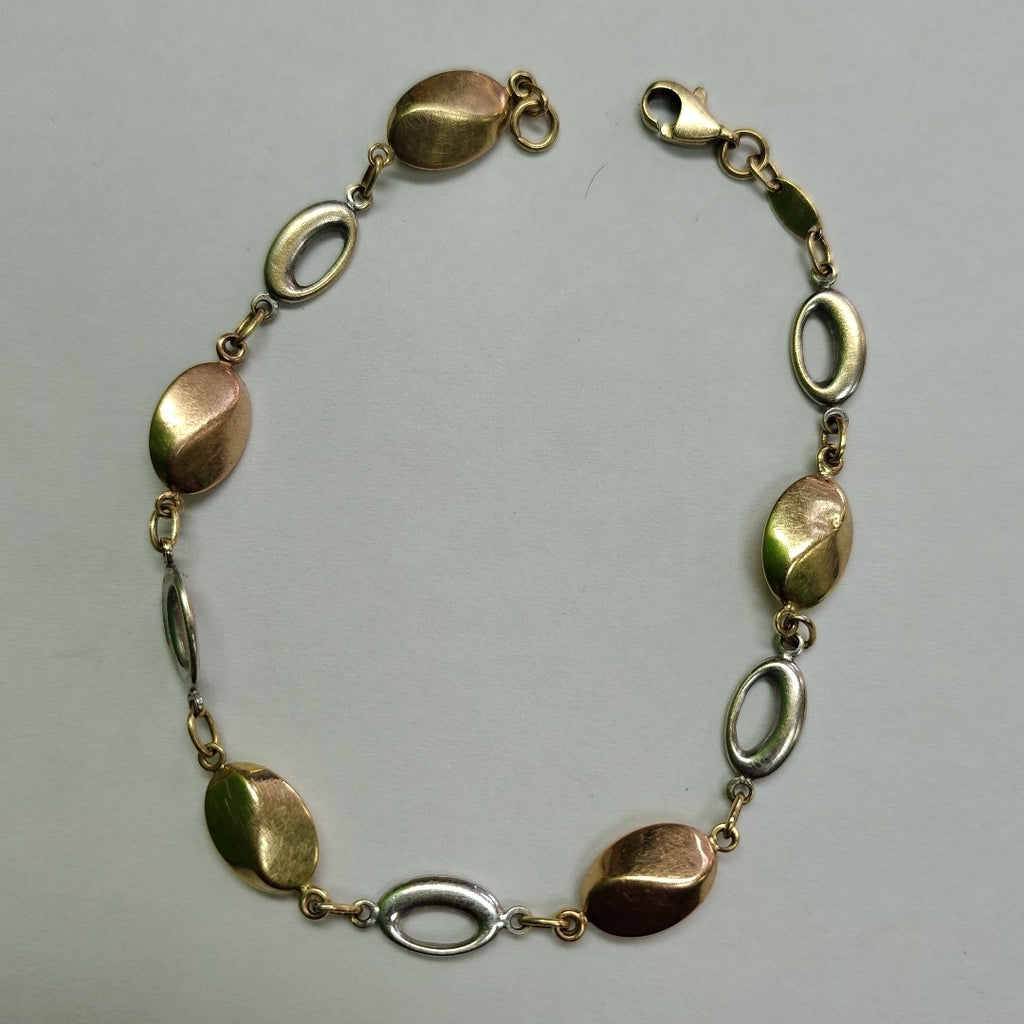 PULSERA ORO COMBINADO 14 K 4 GRMS (SEMINUEVO)