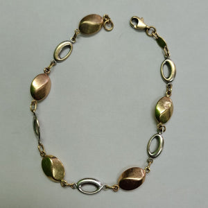 PULSERA ORO COMBINADO 14 K 4 GRMS (SEMINUEVO)