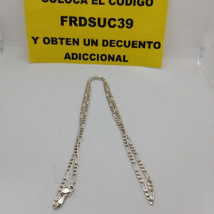 CADENA TEJIDO 3X1 PLATA .925 55 CM 7.7 GR (NUEVO)