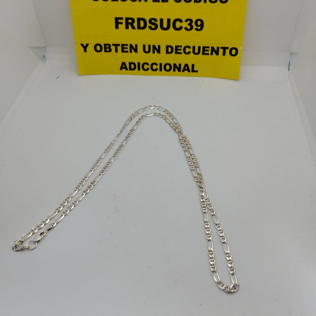 CADENA TEJIDO 3X1 PLATA .925 60 CM 8.5 GR (NUEVO)