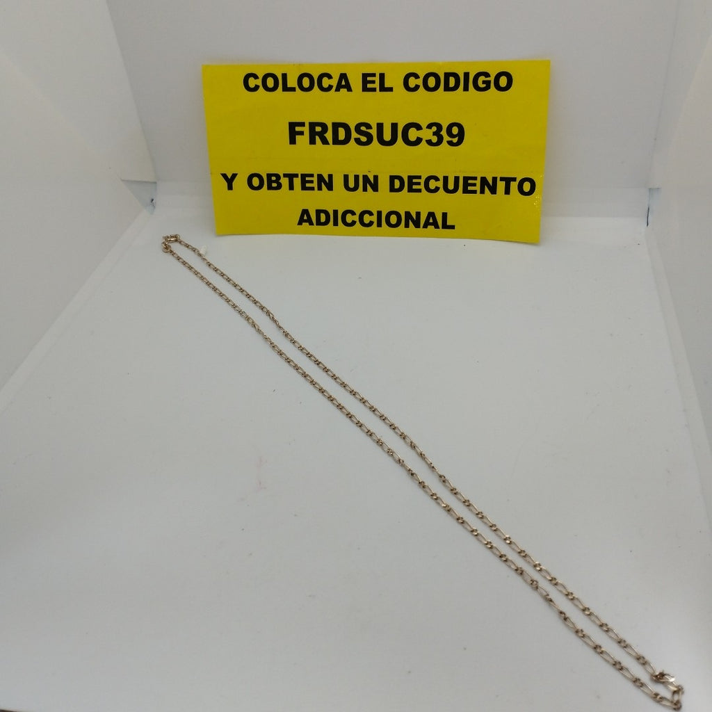 CADENA TEJIDO 1X1 PLATA .925 55 CM 3.2 GR (NUEVO)