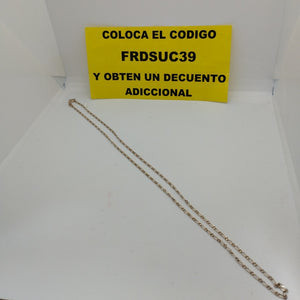 CADENA TEJIDO 1X1 PLATA .925 55 CM 3.2 GR (NUEVO)