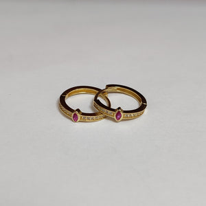 ARRACADAS PAR ORO 14 K 2.1 GRMS (SEMINUEVO)