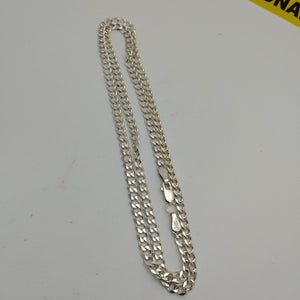 CADENA TEJIDO BARBADO PLATA .925 55 CM 12.9 GR (NUEVO)