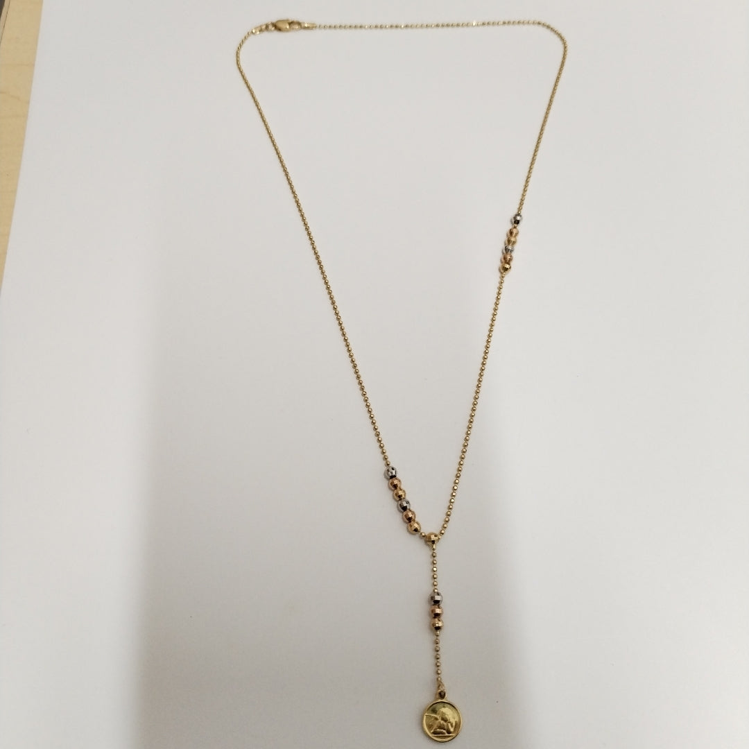 GARGANTILLA ORO, ORO COMBINADO 14 K 4.1 GRMS (SEMINUEVO)