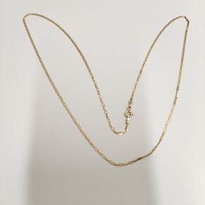 CADENA ORO, ORO COMBINADO 14 K 2.7 GRMS (SEMINUEVO)
