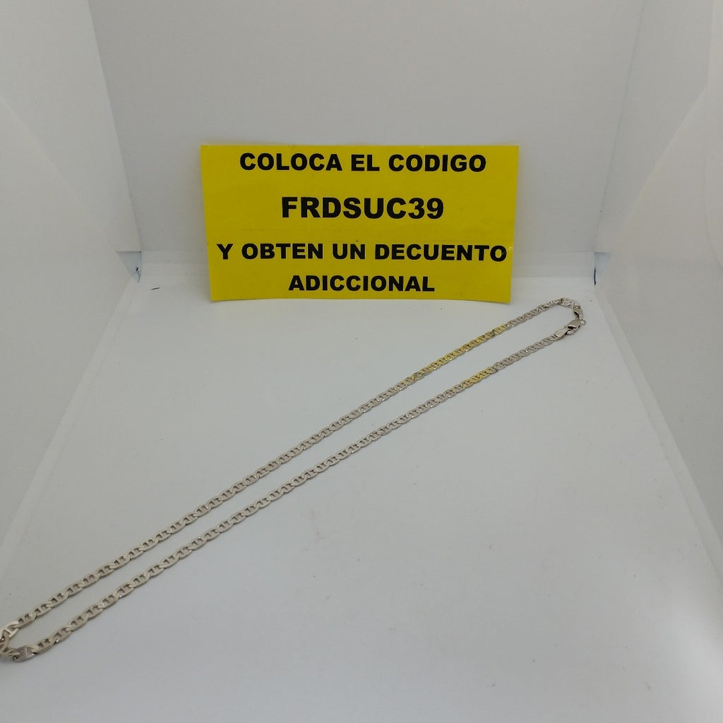 CADENA TEJIDO GUCHI PLATA .925 55 CM 11.9 GR (NUEVO)