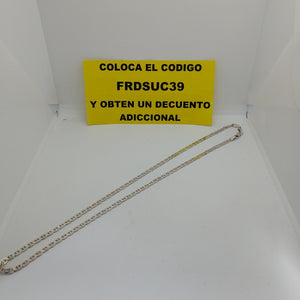 CADENA TEJIDO GUCHI PLATA .925 55 CM 11.9 GR (NUEVO)