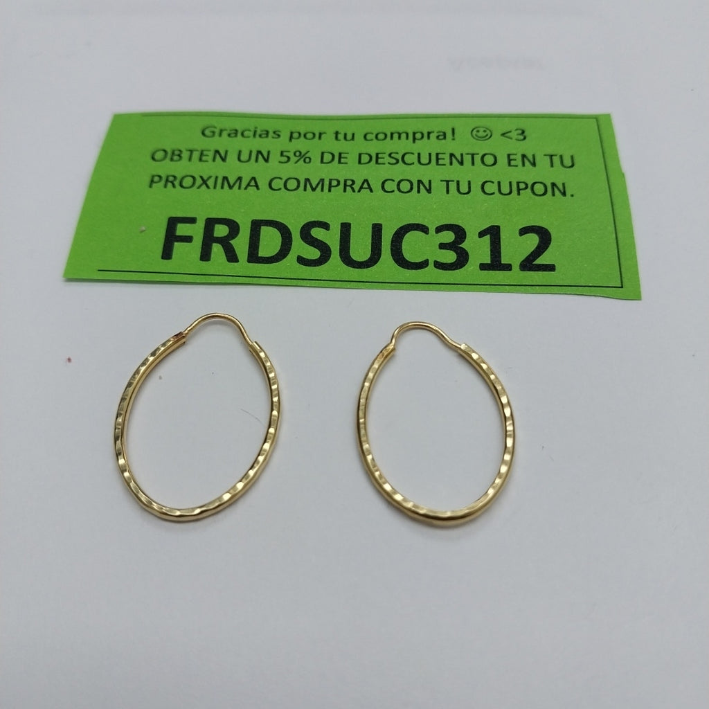 ARRACADAS PAR ORO 14 K 1 GRMS (SEMINUEVO)