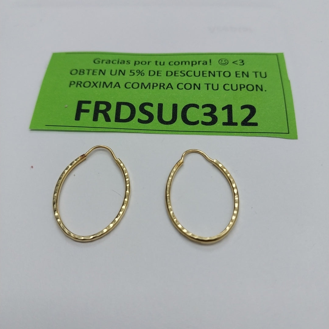 ARRACADAS PAR ORO 14 K 1 GRMS (SEMINUEVO)