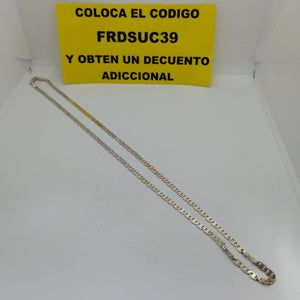 CADENA TEJIDO GUCHI PLATA .925 55 CM 8.6 GR (NUEVO)