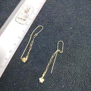 ARETES PAR ORO 14 K 1,40 GRMS (SEMINUEVO)