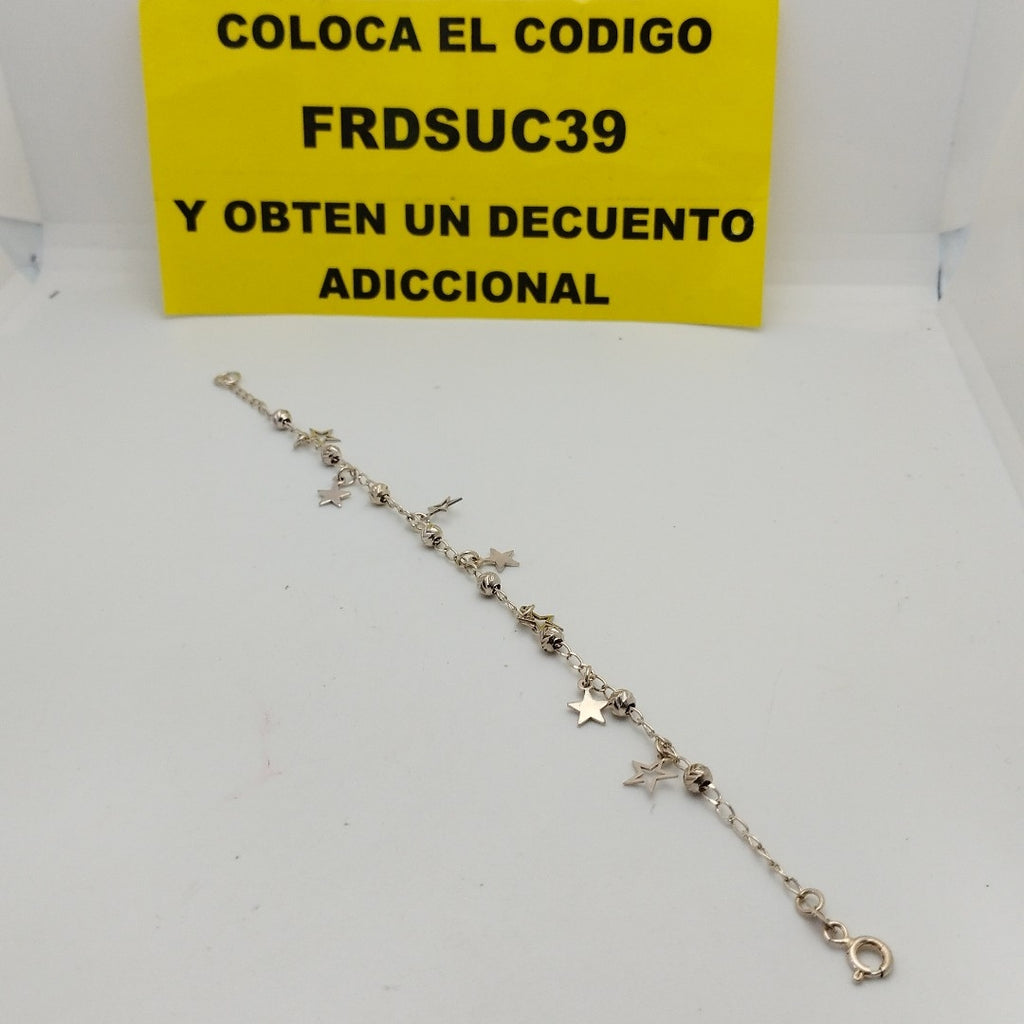PULSERA TEJIDO ESPECIAL PLATA .925 18 CM 3 GR (NUEVO)