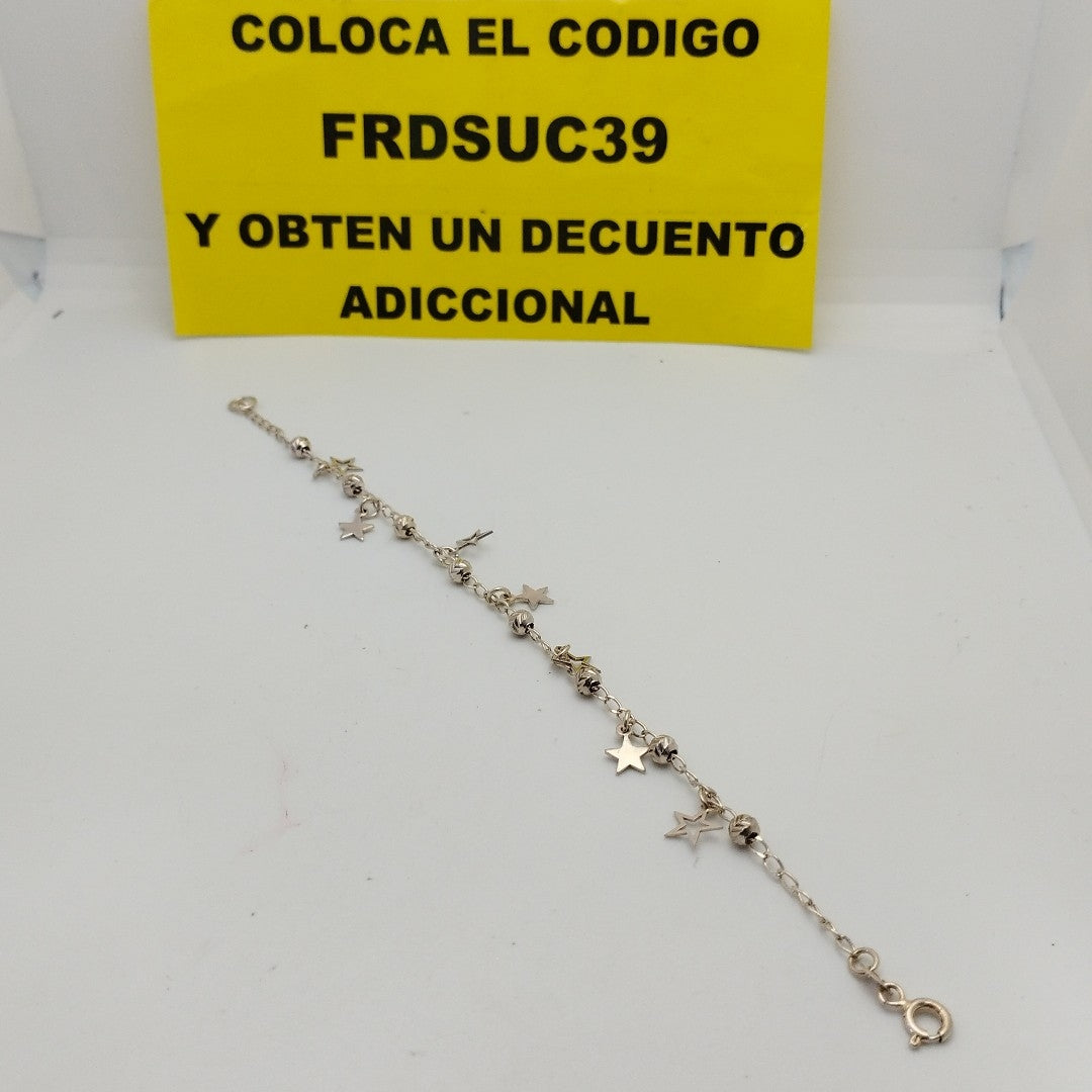 PULSERA TEJIDO ESPECIAL PLATA .925 18 CM 3 GR (NUEVO)