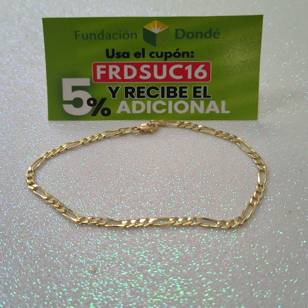 PULSERAS 3X1 ORO 14K 21 CM 3.3 GR (NUEVO)