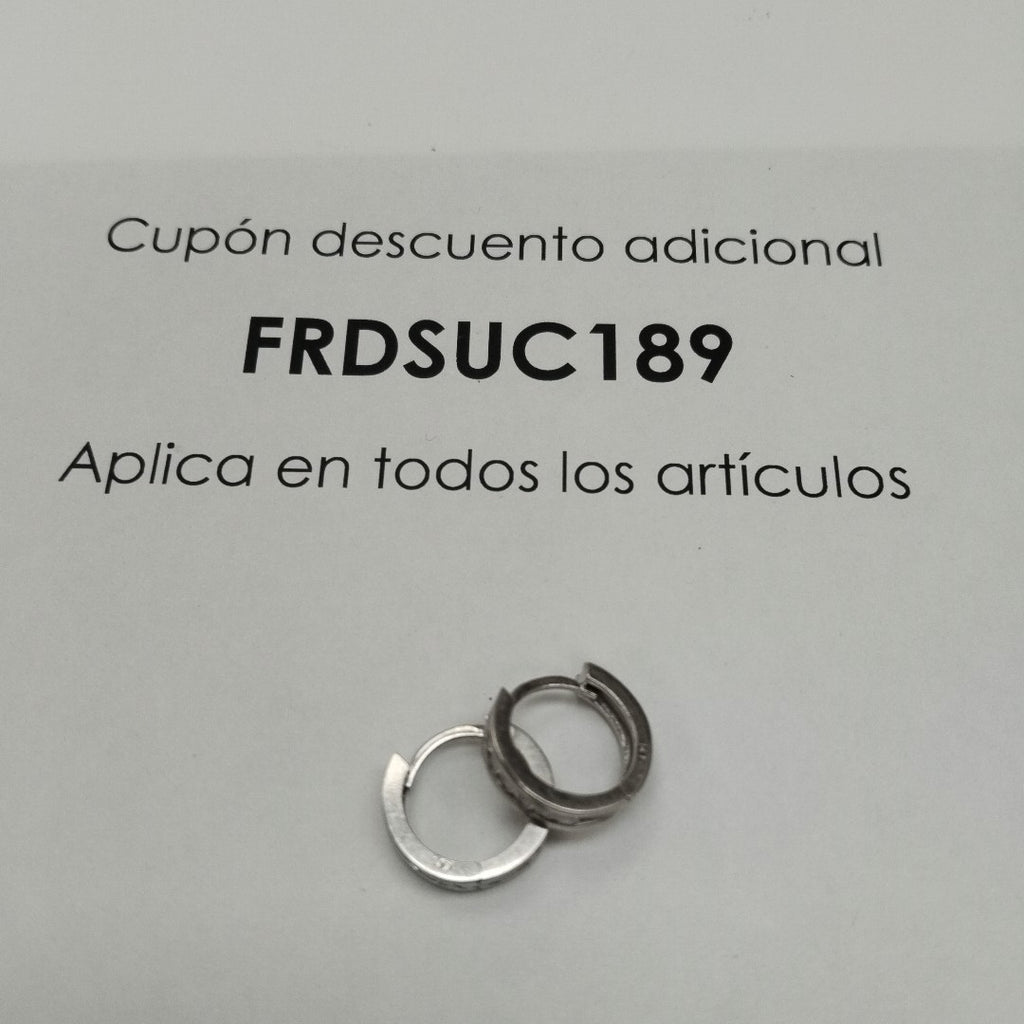 ARRACADAS PAR ORO 14 K 3.6 GRMS (SEMINUEVO)