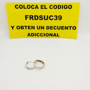 ARRACADAS LABRADAS PLATA .925 3.2 GR (NUEVO)