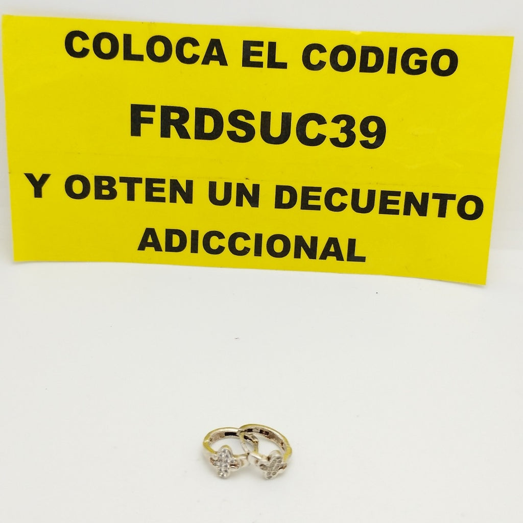 ARRACADAS C/CIRCONIAS PLATA .925 1.8 GR (NUEVO)