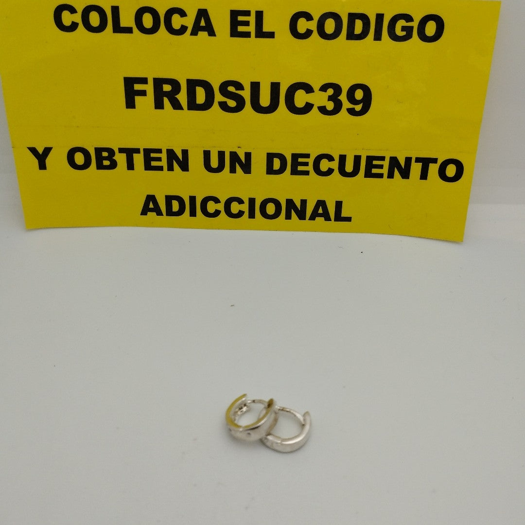 ARRACADAS C/CIRCONIAS PLATA .925 2.5 GR (NUEVO)