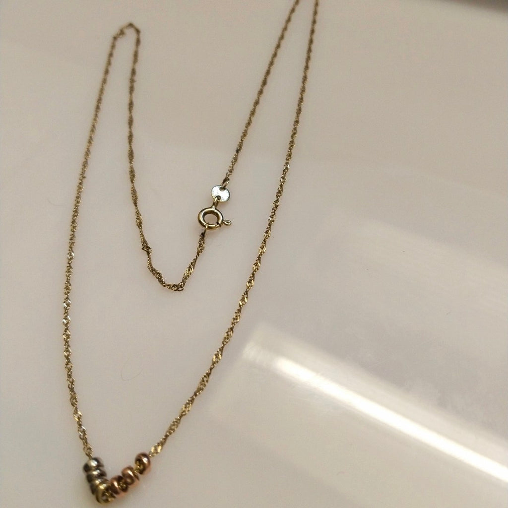 GARGANTILLA ORO COMBINADO 10 K 1,30 GRMS (SEMINUEVO)