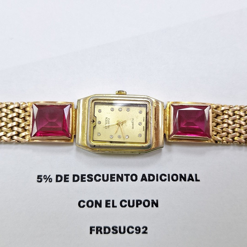 RELOJ CAJA ACERO PULSO ORO ORO 10 K 35,60 GRMS (SEMINUEVO)