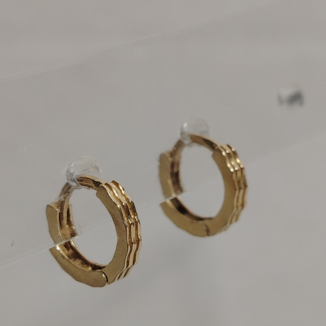 ARRACADAS PAR ORO 14 K 1 GRMS (SEMINUEVO)
