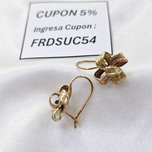 ARETES PAR ORO 14 K 2,10 GRMS (SEMINUEVO)