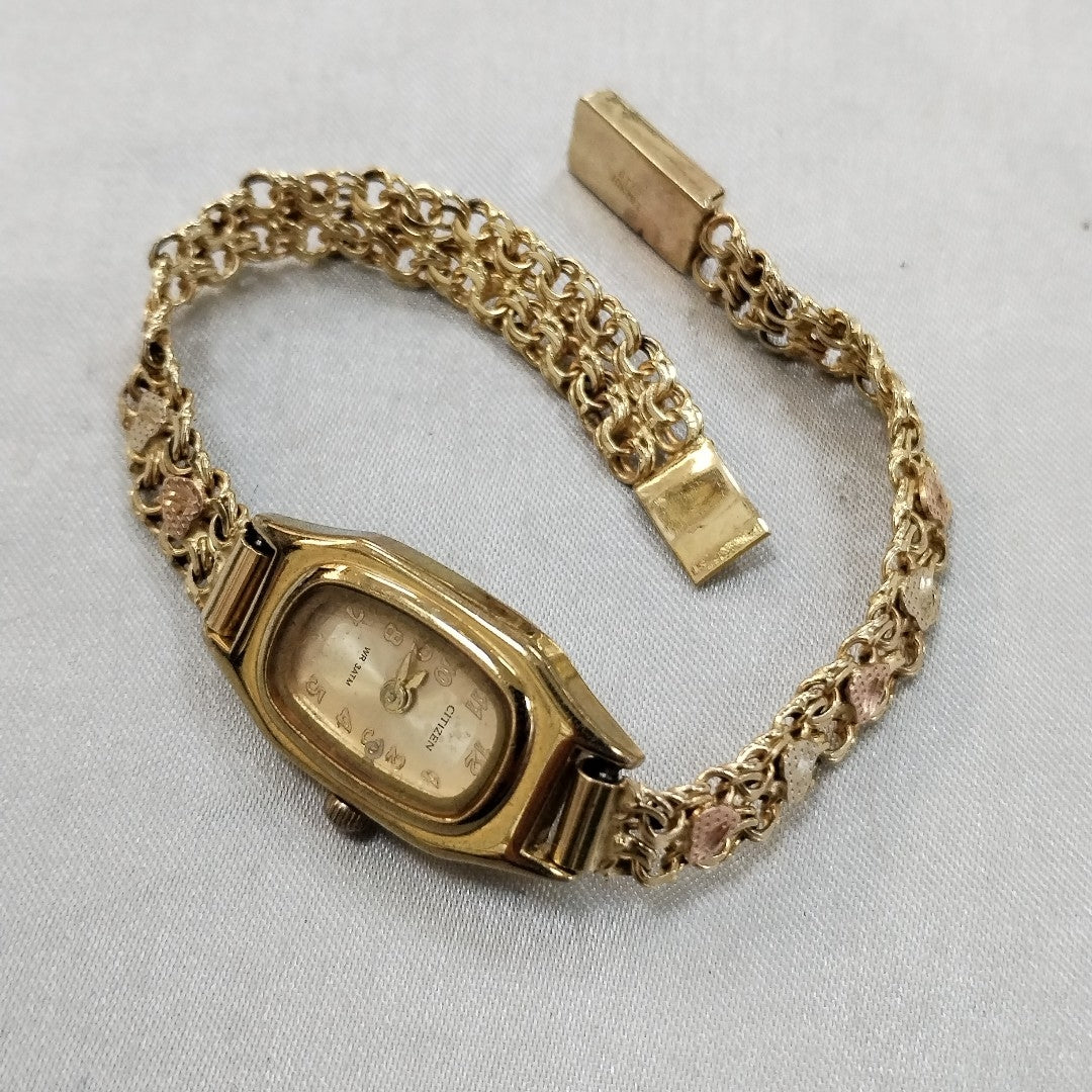 RELOJ CAJA ACERO PULSO ORO ORO 10 K 15,40 GRMS (SEMINUEVO)