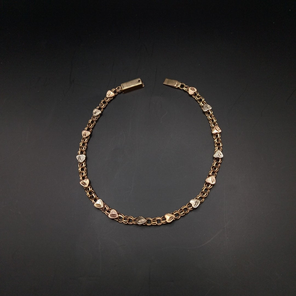 PULSERA ORO, ORO COMBINADO 10 K 4.4 GRMS (SEMINUEVO)