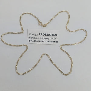 CADENAS TEJIDO 3X1 ORO 10K 50 CM 2.9 GR (NUEVO)