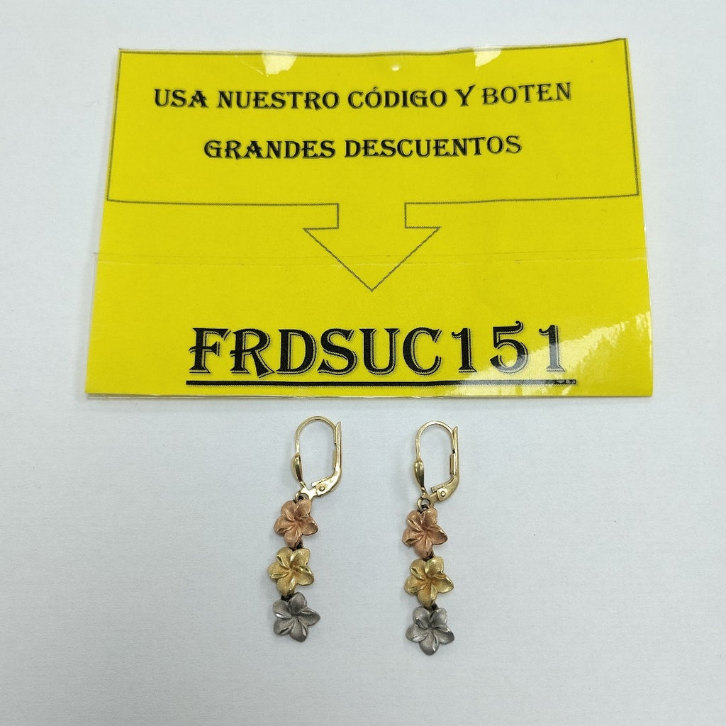 ARETES PAR ORO 14 K 3.1 GRMS (SEMINUEVO)
