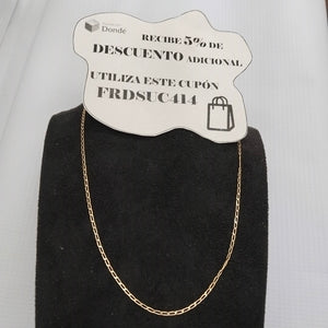 CADENAS TEJIDO ESLABONES ORO 10K 55 CM 1.9 GR (NUEVO)