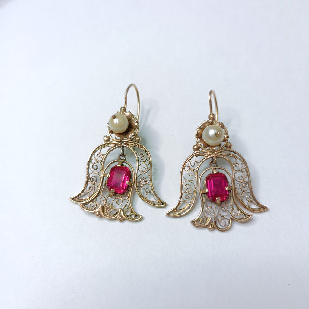 ARETES PAR ORO 8 K 6,70 GRMS (SEMINUEVO)