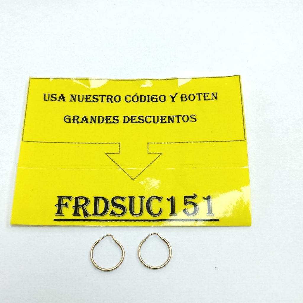 ARETES PAR ORO 10 K 0,50 GRMS (SEMINUEVO)