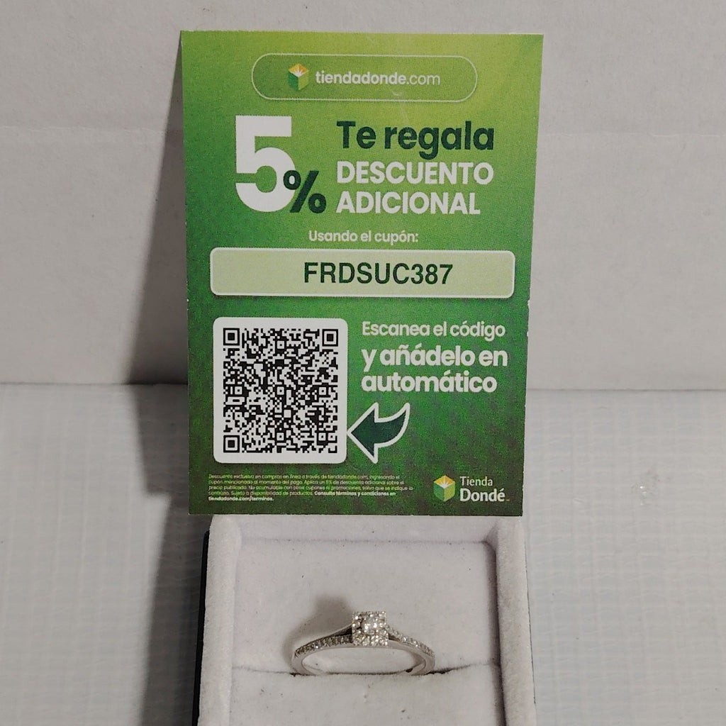 ANILLITO ORO, ORO BLANCO 14 K 1.9 GRMS (SEMINUEVO)