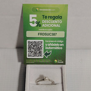 ANILLITO ORO, ORO BLANCO 14 K 1.9 GRMS (SEMINUEVO)